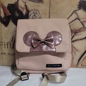 Petunia Pickle Bottom Blush and Metallic Backpack